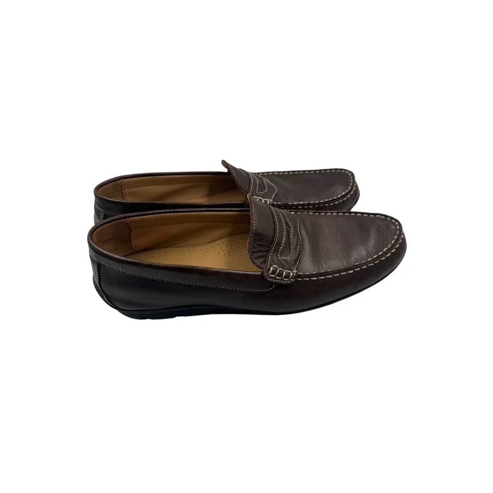 FootJoy Club Casuals Dark Brown Leather Penny Loafers 79064 Mens 11 M